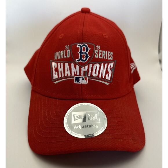 New Era 2013 World Series Champions Red Sox Cap with Sticker - Picture 1 of 6